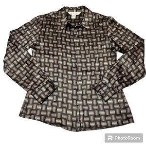 Express Women’s Vintage Silk Blouse SZ M